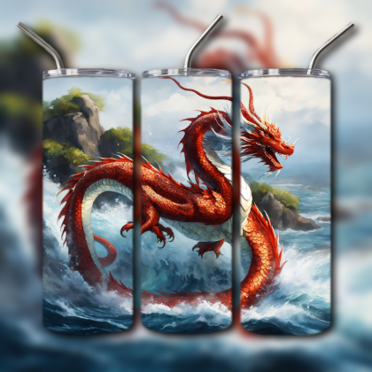 Japanese Dragon Tumbler