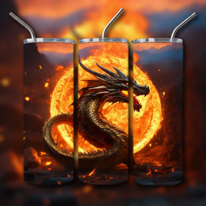 Japanese Dragon Tumbler