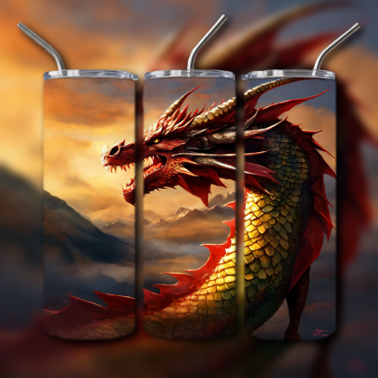 Japanese Dragon Tumbler