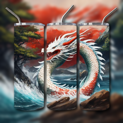 Japanese Dragon Tumbler