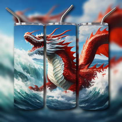 Japanese Dragon Tumbler