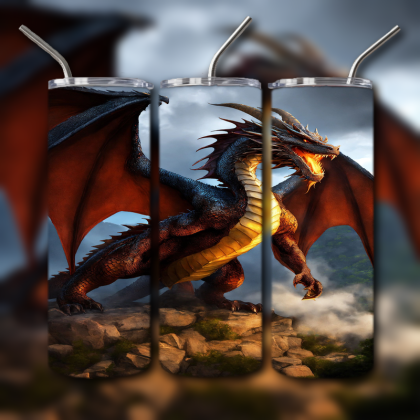 Japanese Dragon Tumbler