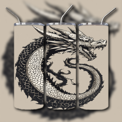 Japanese Dragon Tumbler