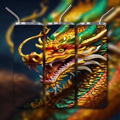 Japanese Dragon Tumbler
