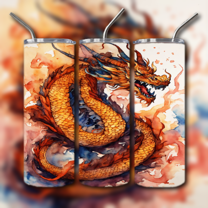Japanese Dragon Tumbler