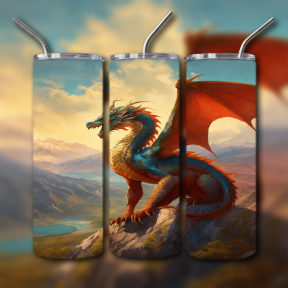 Japanese Dragon Tumbler
