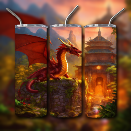 Japanese Dragon Tumbler