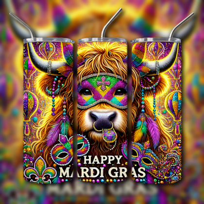 Mardi Gras Tumbler
