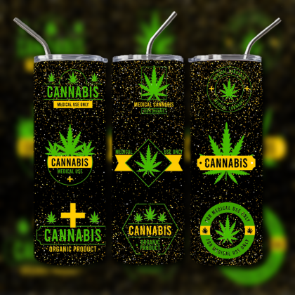 Pot Leaf and Weed Tumbler