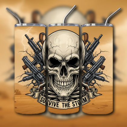 Fighting Skull Tumbler