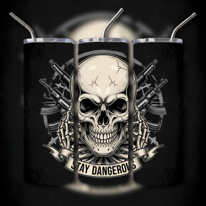 Fighting Skull Tumbler