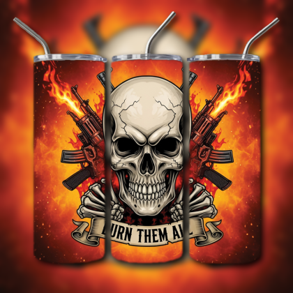 Fighting Skull Tumbler
