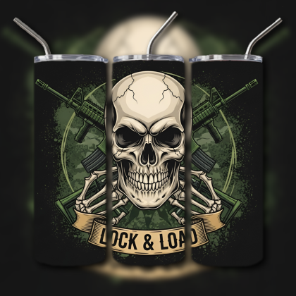 Fighting Skull Tumbler