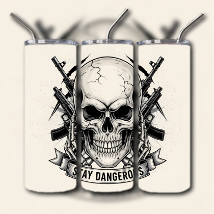 Fighting Skull Tumbler