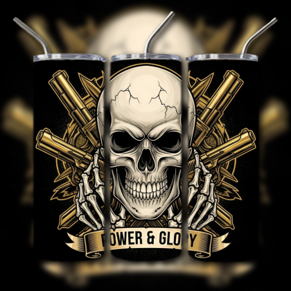 Fighting Skull Tumbler