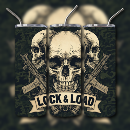 Fighting Skull Tumbler