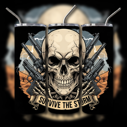 Fighting Skull Tumbler