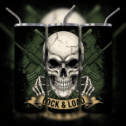 Fighting Skull Tumbler