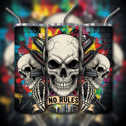 Fighting Skull Tumbler