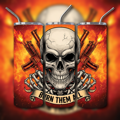 Fighting Skull Tumbler