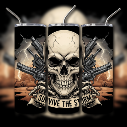 Fighting Skull Tumbler