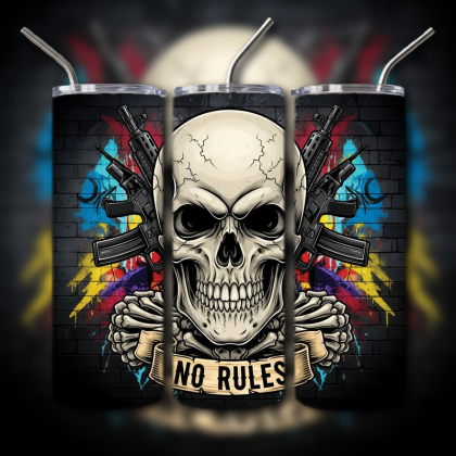 Fighting Skull Tumbler
