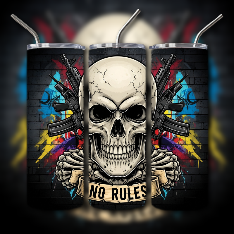 Fighting Skull Tumbler