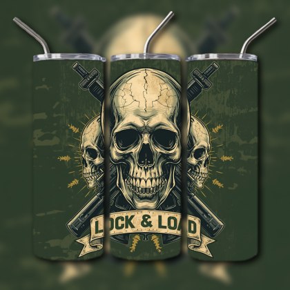 Fighting Skull Tumbler