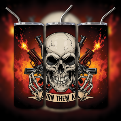 Fighting Skull Tumbler
