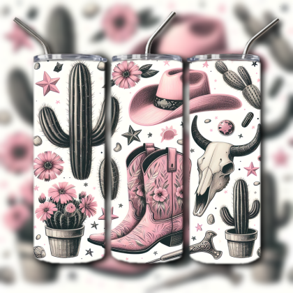 Western Themed Tumbler