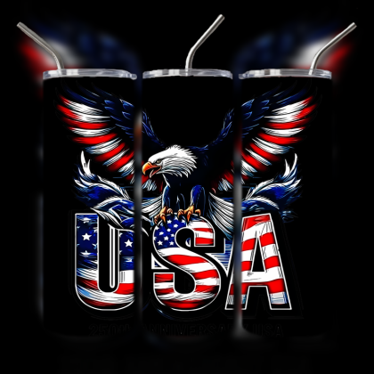 God and Country Patriotic Tumbler