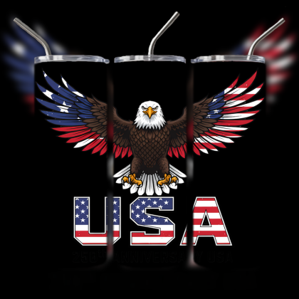God and Country Patriotic Tumbler