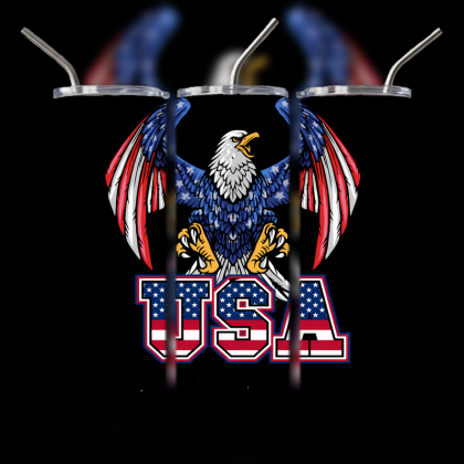 God and Country Patriotic Tumbler