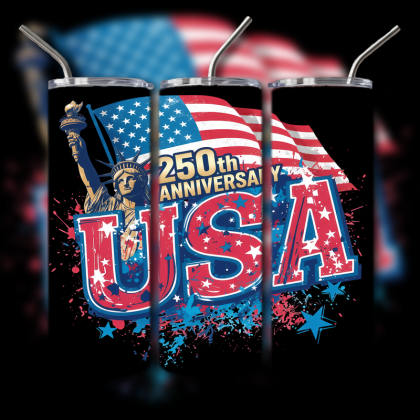 God and Country Patriotic Tumbler