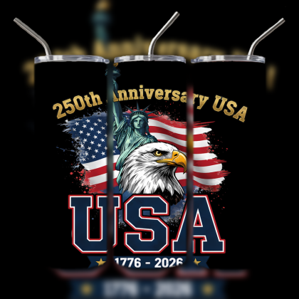 God and Country Patriotic Tumbler