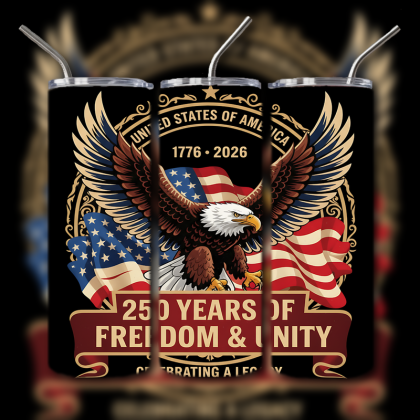 God and Country Patriotic Tumbler