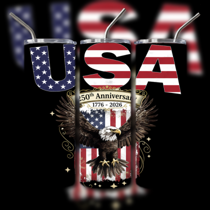 God and Country Patriotic Tumbler