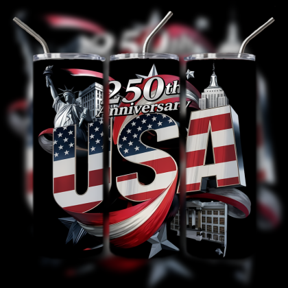 God and Country Patriotic Tumbler