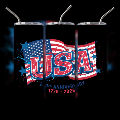 God and Country Patriotic Tumbler