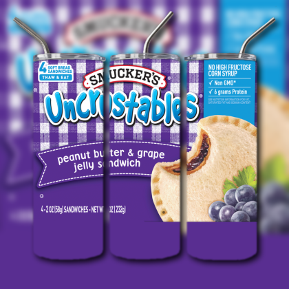 Uncrustables Grape Tumbler