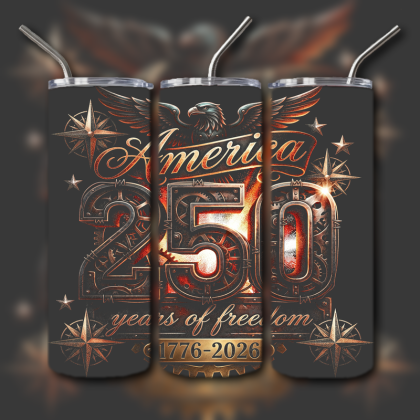 God and Country Patriotic Tumbler