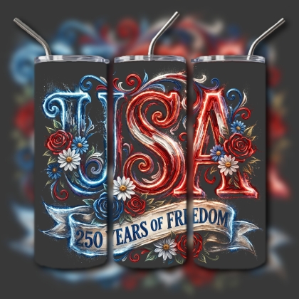 God and Country Patriotic Tumbler