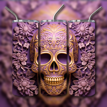 Sugar Skull Tumbler