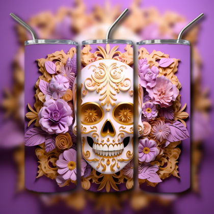 Sugar Skull Tumbler