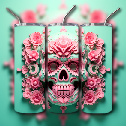 Sugar Skull Tumbler