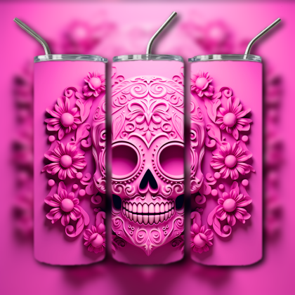 Sugar Skull Tumbler