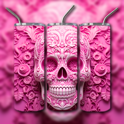 Sugar Skull Tumbler