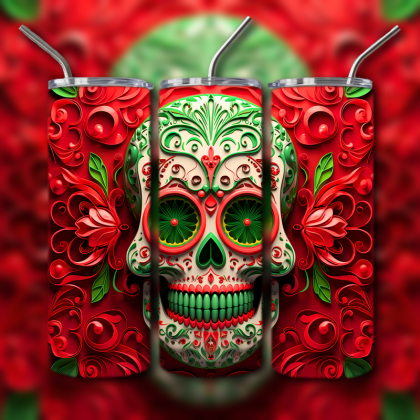 Sugar Skull Tumbler