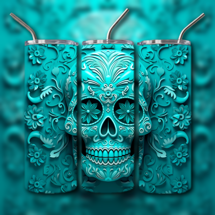 Sugar Skull Tumbler