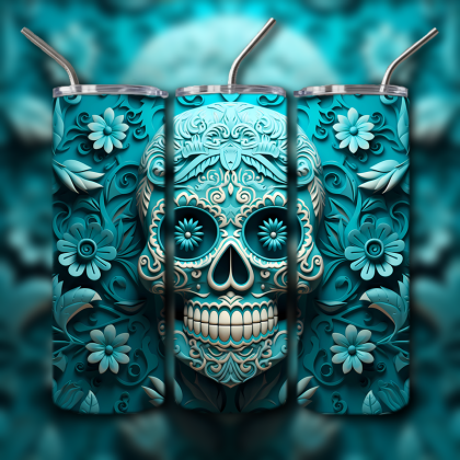 Sugar Skull Tumbler